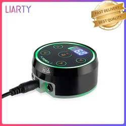 Aurora-2 pisak do tatuażu zasilacz Mini wyświetlacz LCD tatuaż zasilanie tryb Daul przełączanie lampa kolorowa RGB z adapterem