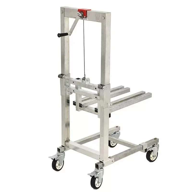 Portable  Folding Retractable Trolley Bearing 60Kg Adjustable Hand Cart Loading Artifact Lifting Handling Stacker Forklift Lift