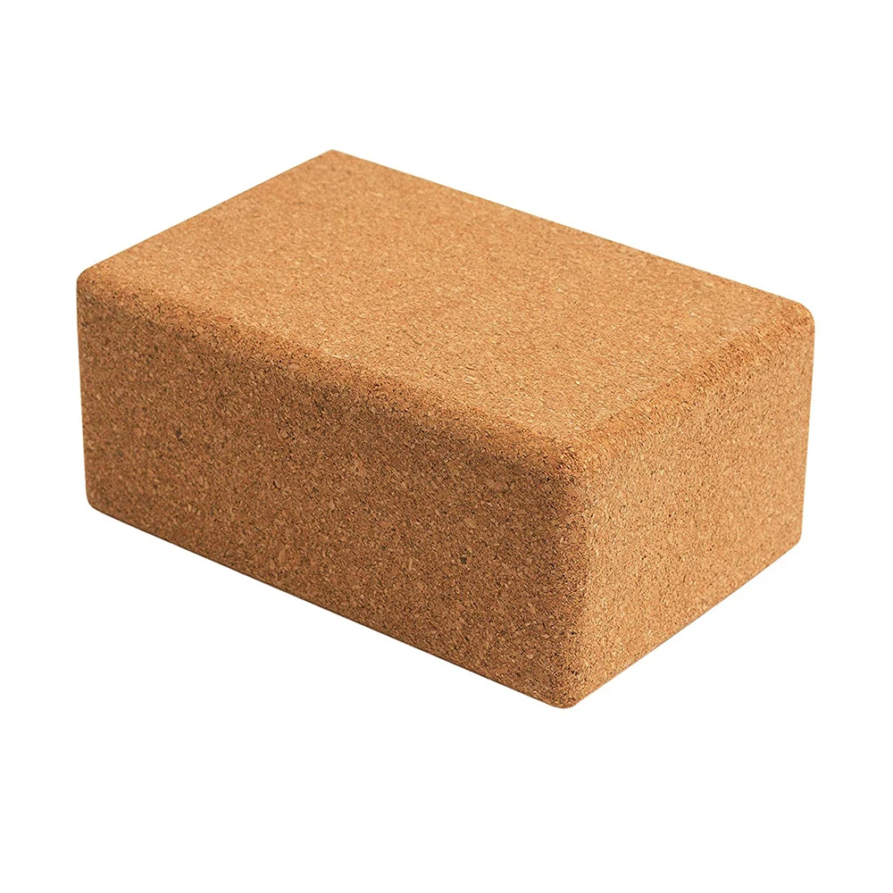 China Product Custom Printed High Density 3*6*9inch 4*6*9inch natural cork yoga block