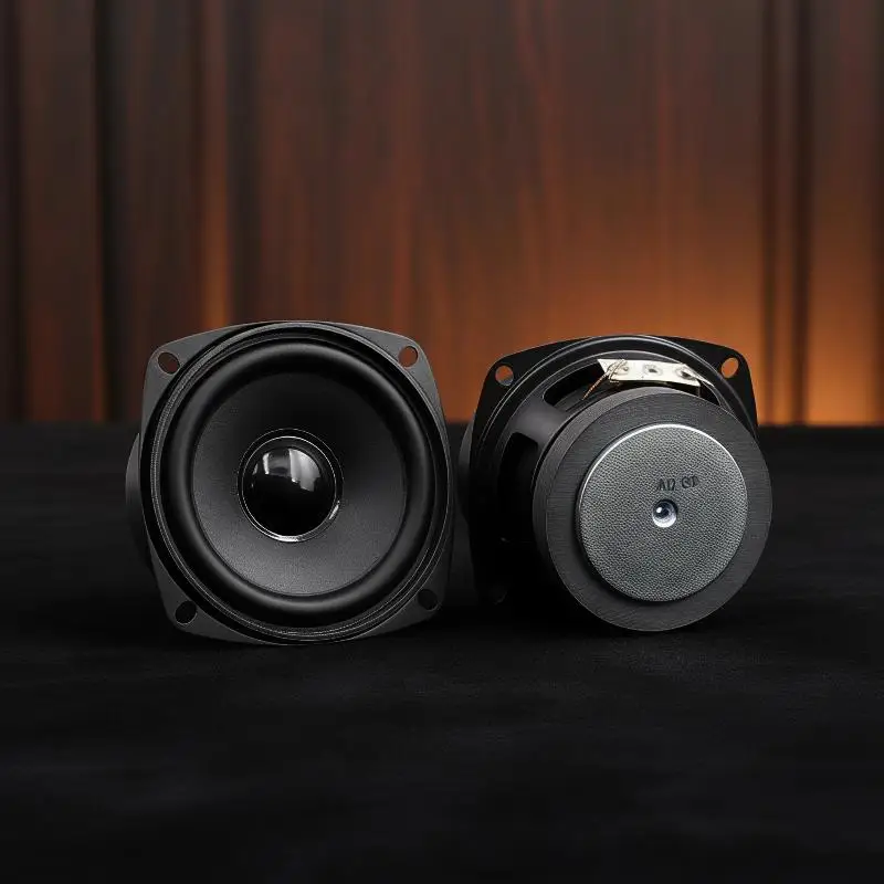 3/4Inch Subwoofer Speaker 78MM 4Ω 15/20W Convex Cap Bass Square Woofer Dual Magnetic Speaker DIY Bookshelf Home Speakers