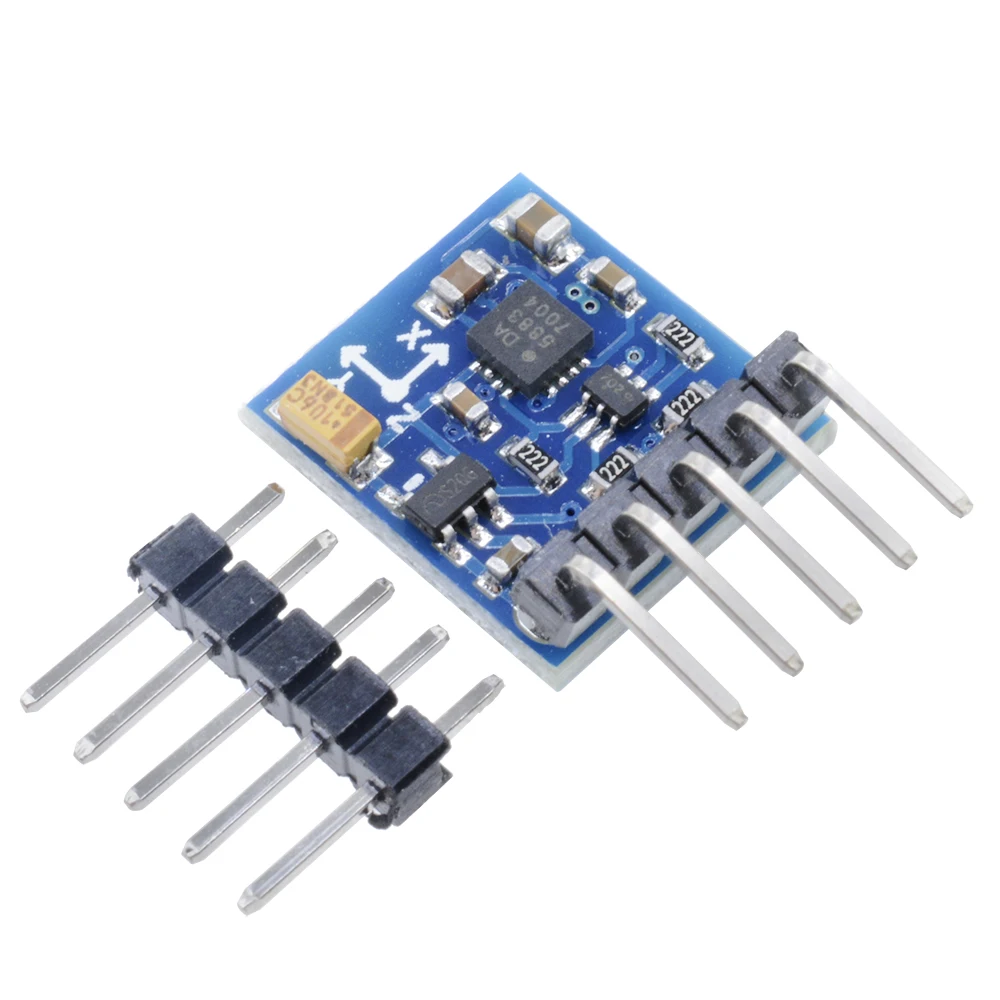 GY-271 3V-5V HMC5883L QMC5883P Arduino IIC 보드 용 3 개의 3 삼중 축 자기장 나침반 자력계 센서 모듈