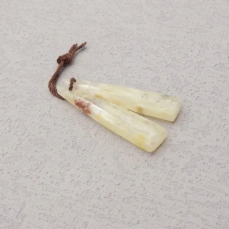 Semi-precious Stone Jewelry,Gift,Natural Yellow Opal Fashion Earring Beads,For Women Jewelry Making DIY