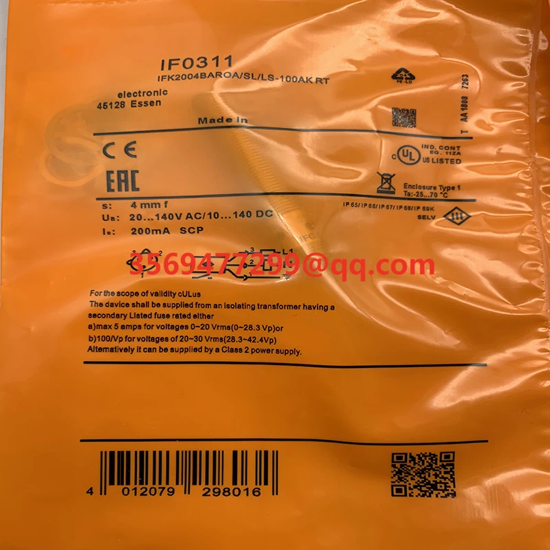 

Brand new stock IF0287 IF0279 IF0299 Proximity switch sensor