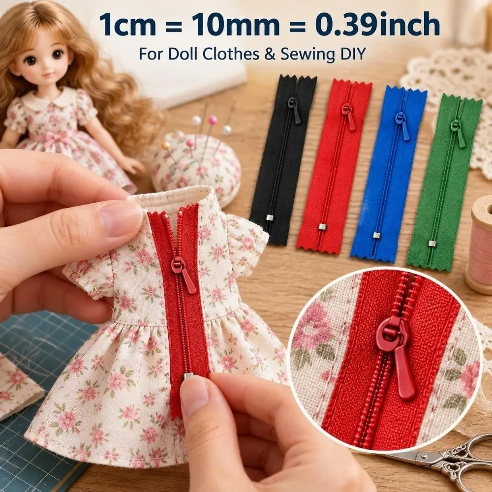 5pcs/set 7cm Mini Zipper Multicolors Eco-friendly DIY Handmade Sewing Scrapbooking Close-end Zipper