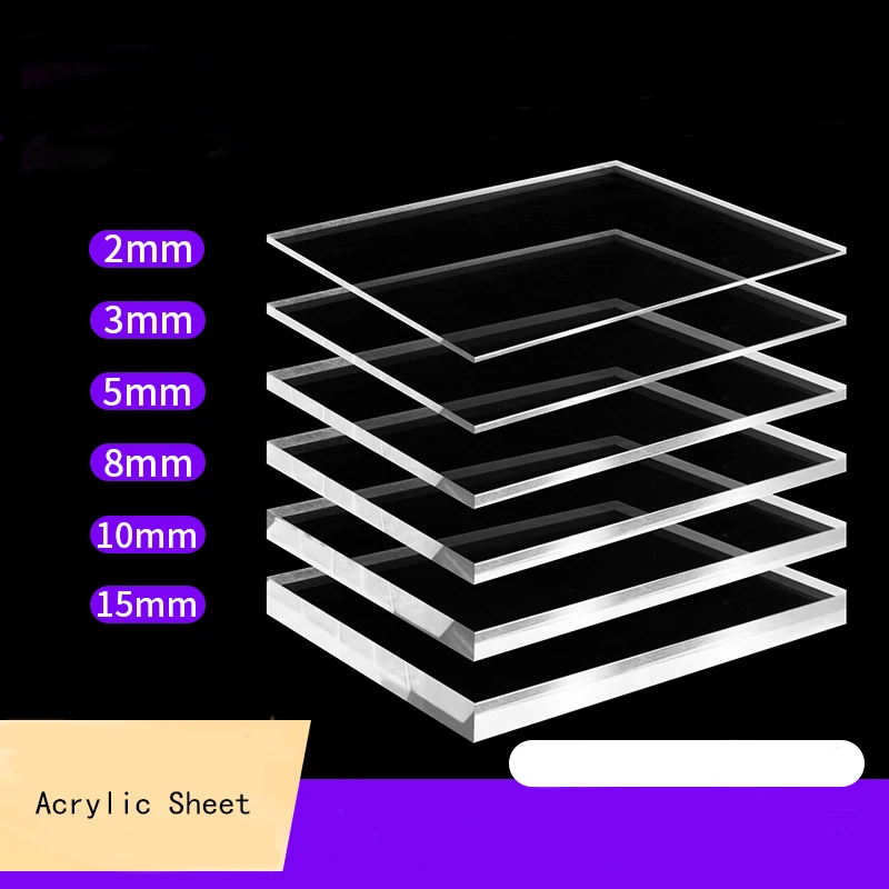 

Acrylic Sheet Custom Transparent Plastic Sheet Transparent Acrylic Sheet organic Glass Sheet Thickness 5mm