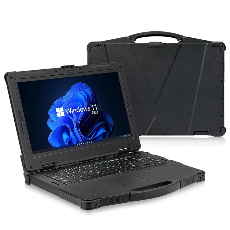 15.6-inch Rugged Windows Laptop Intel Core i5/i7 CPU RJ45 RS232 Processor IP65 Industrial Waterproof Tablet Computer X15