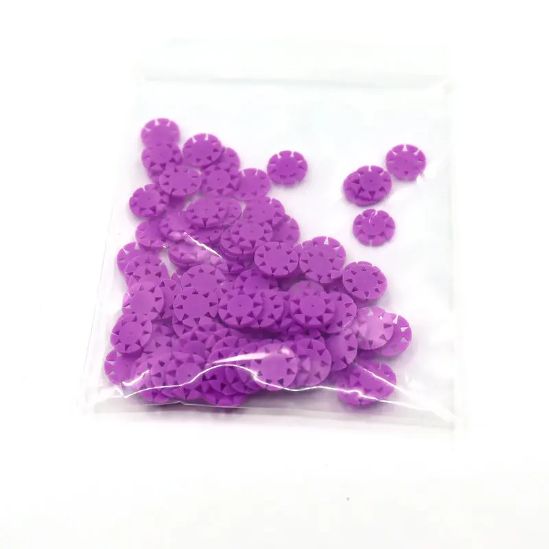 AG 100pcs Dental Endo Files Stoppers Disinfection Dental Counters for Dental Files Dentistry Endo Files Flowers For Dentistry