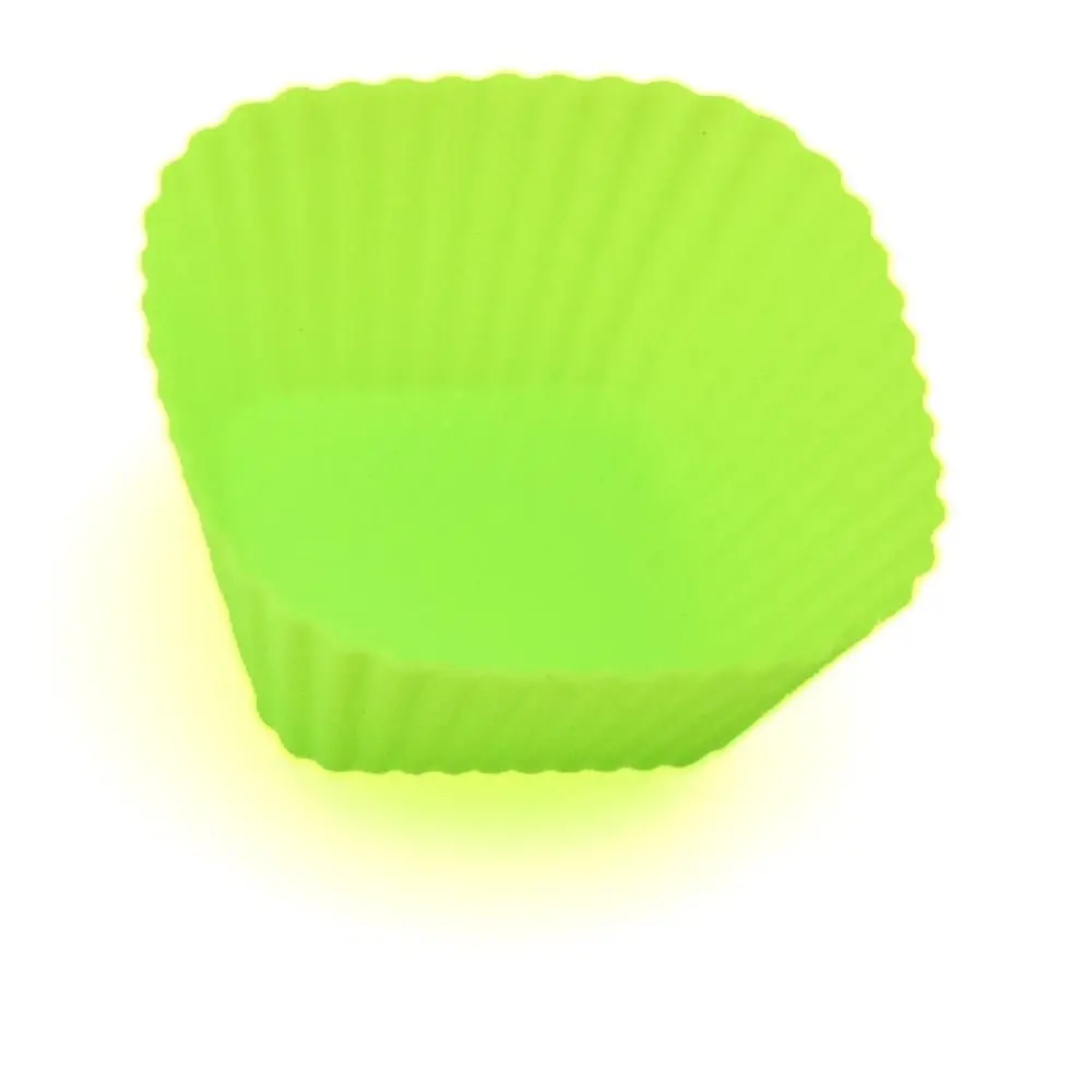 High Quality Silicone Cupcake Puto Molder Random Color reusable Cake Mold -40-230°C Star Heart Baking Mold