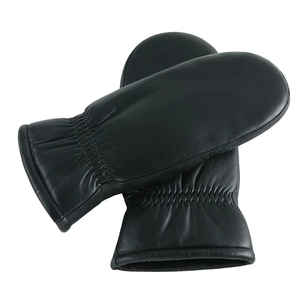 

1 пара шерстяных перчаток из овчины, очень теплые утолщенные перчатки для холодной погоды, перчатки для катания на лыжах на открытом воздухе для мужчин и женщин