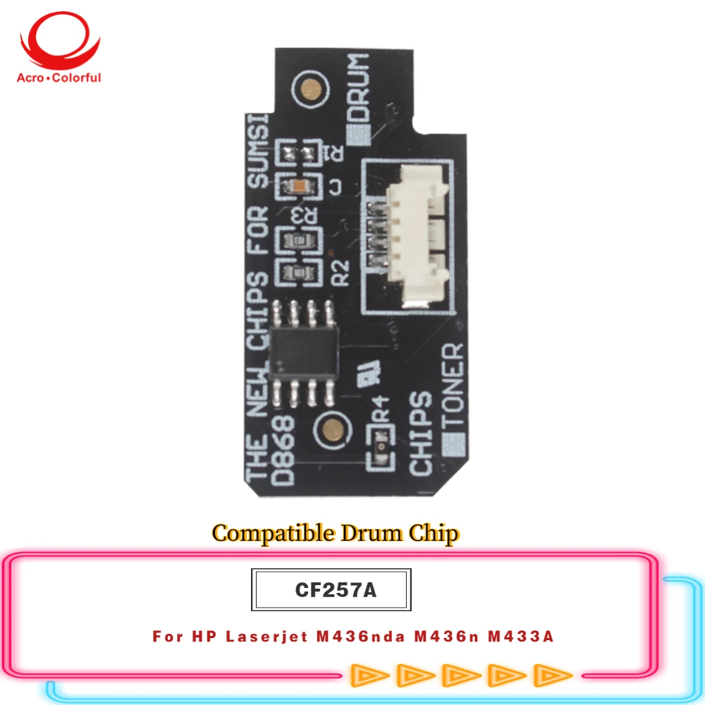 80K Compatible CF257A Drum Chip For HP Laserjet M436nda M436n M433A Printer