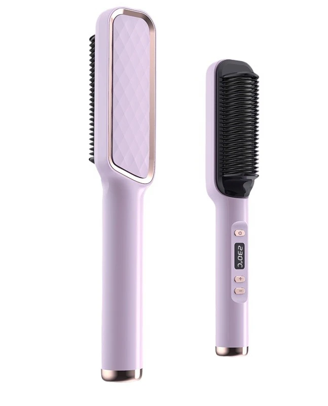 

Выпрямитель для волос 2026 с функцией ионизации, двойного назначения: выпрямление и завивка, плойка и выпрямитель в одном.