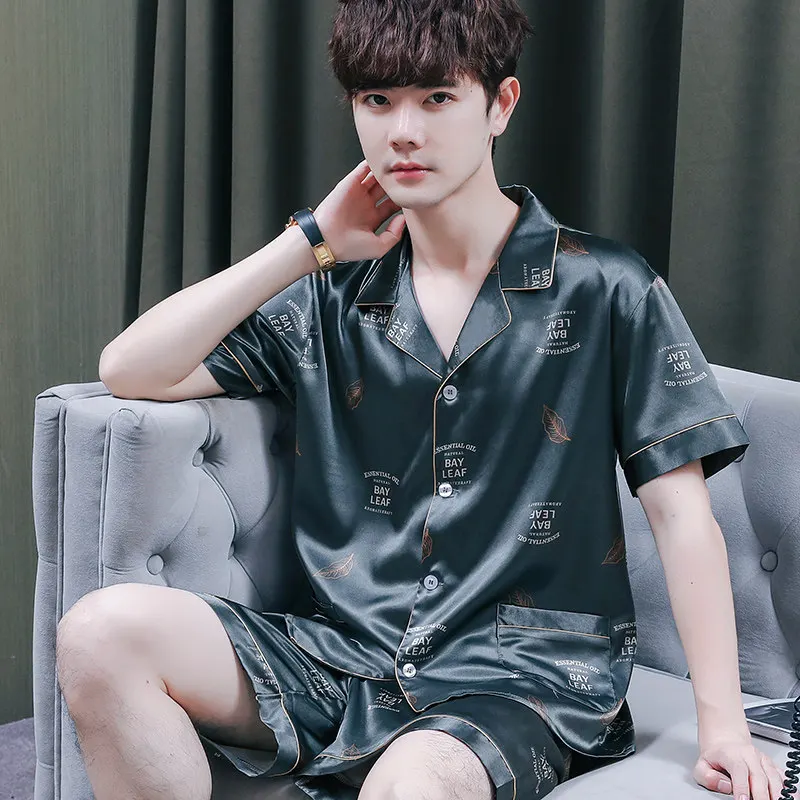 pigiama-estivo-da-uomo-in-seta-ghiaccio-set-camicia-a-maniche-corte-e-pantaloncini-abbigliamento-da-casa-taglie-forti-camicia-da-notte-con-colletto-e-bottoni