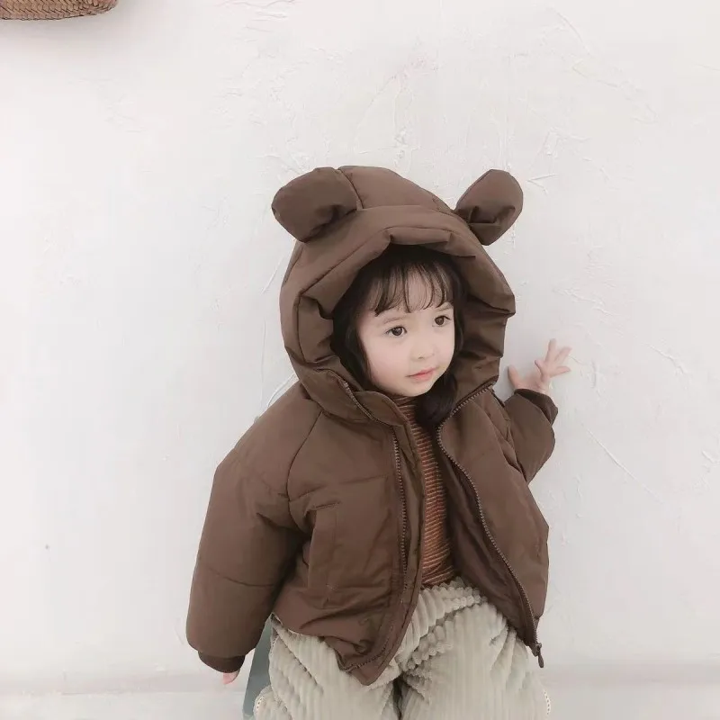 Winter Jacket Kids Girl Clothes Children\'s Down Jacket for Boy Fashion Korean Thickened Warm Hooded Outwear Coat 1-5 Years