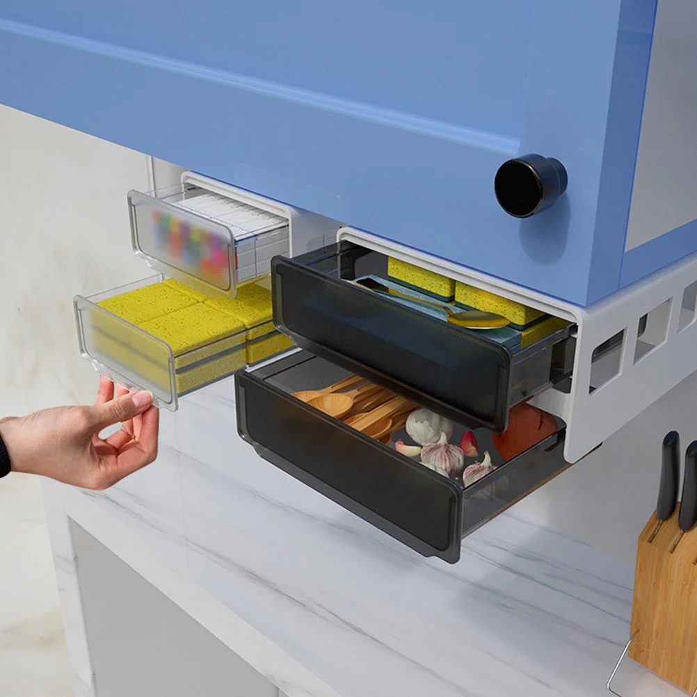 

Under Table Storage Drawer Box Premium Material Multi-Purpose Punch-Free Office Home Organizer Box Punch