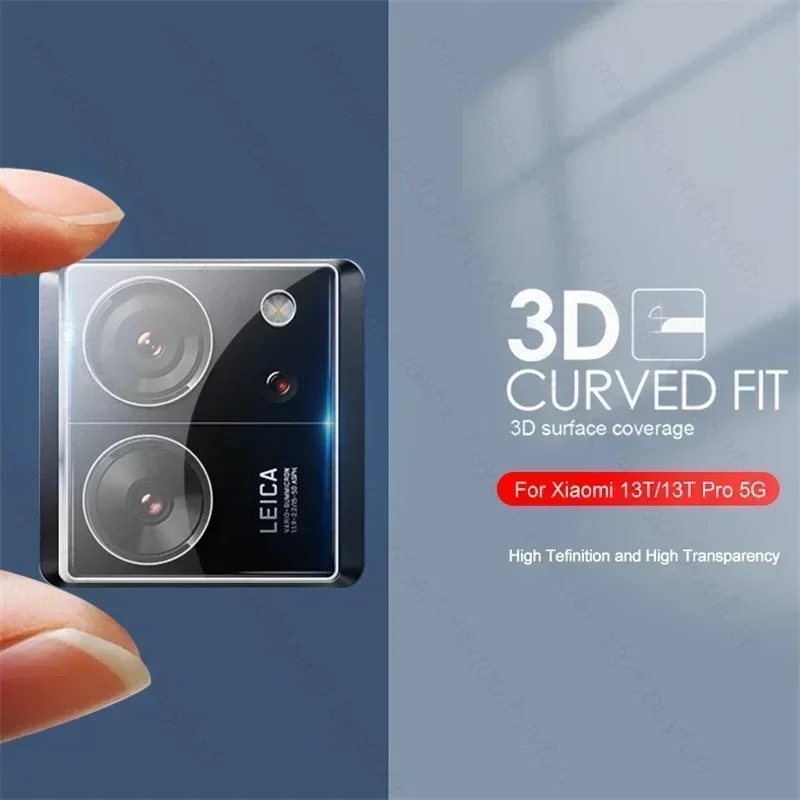 Pelindung lensa kamera melengkung 3D, penutup kaca Tempered untuk Xiaomi Xiomi Xaomy Mi13T Mi 13 T Pro Xiaomi13T 5G omy 6.67"