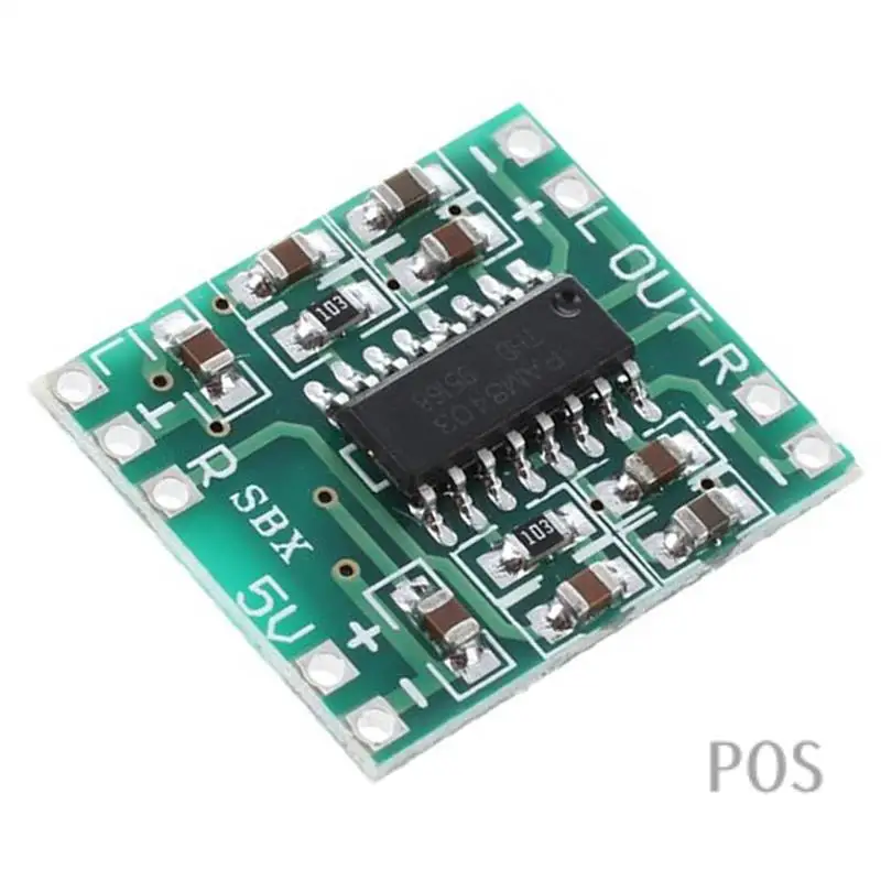 50PCS PAM8403 ลําโพงเสียงเครื่องขยายเสียงโมดูล DC 5V Mini เครื่องขยายเสียงสําหรับ Class D สเตอริโอทนทาน-POS