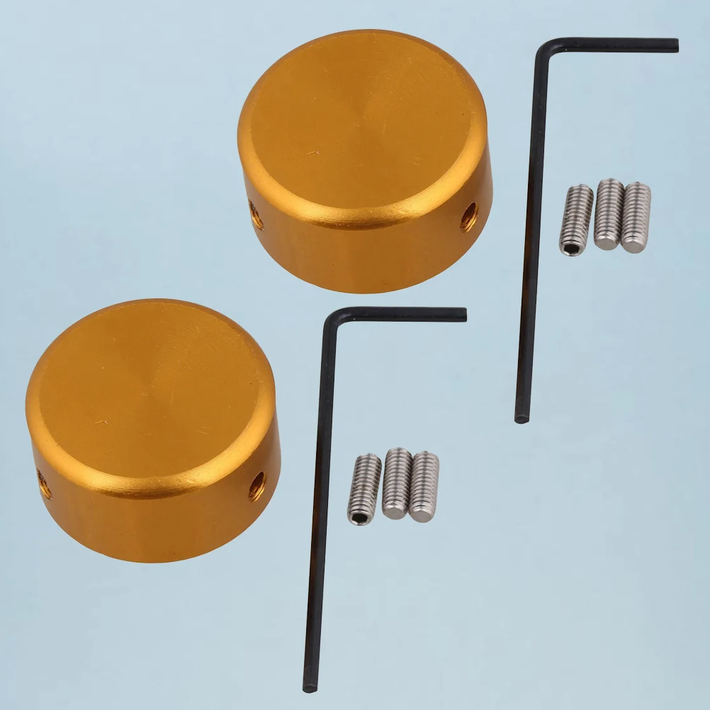 

2 Sets Electric Guitar Pedal Cap Effect Topper Aluminum Alloy Footswitch