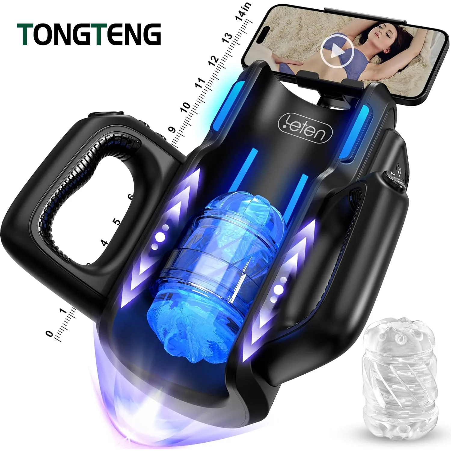 Leten High Speed Automatic Piston Stroker Masturbator Telescopic Vagina Blowjob Masturbation Sex Machine Sex Toys for Men 18+