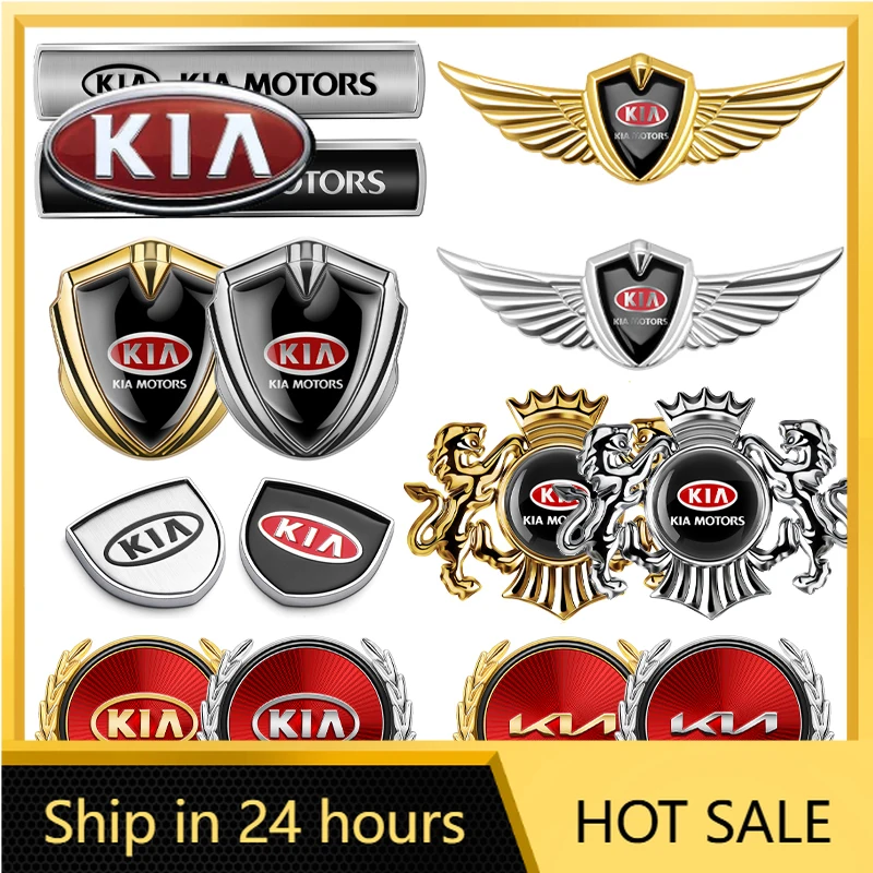 

Новая 3D-металлическая наклейка на задний багажник автомобиля (серебристая, черная, красная) для KIA Sportage, Ceed, Sorento, Cerato, Optima, Picanto (2026)