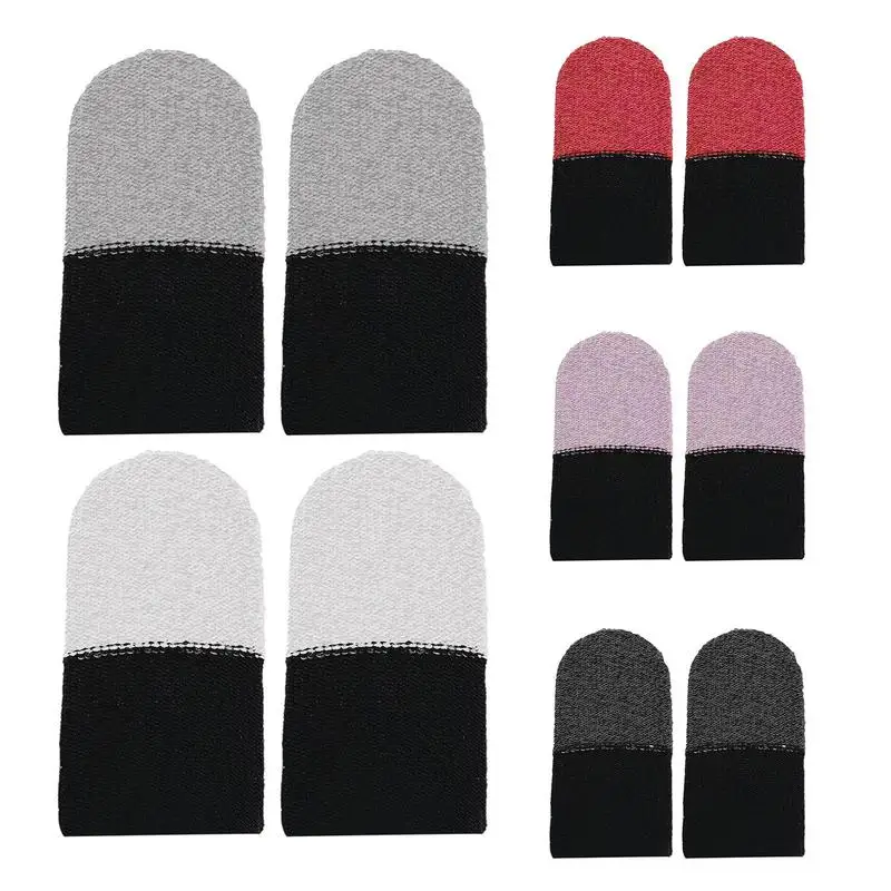 

2Pcs Game Finger Gloves Touch Screen Finger Sleeve Sweat Proof Gaming Finger Shield Thumb Sleeves For Mobile PUB-G Games