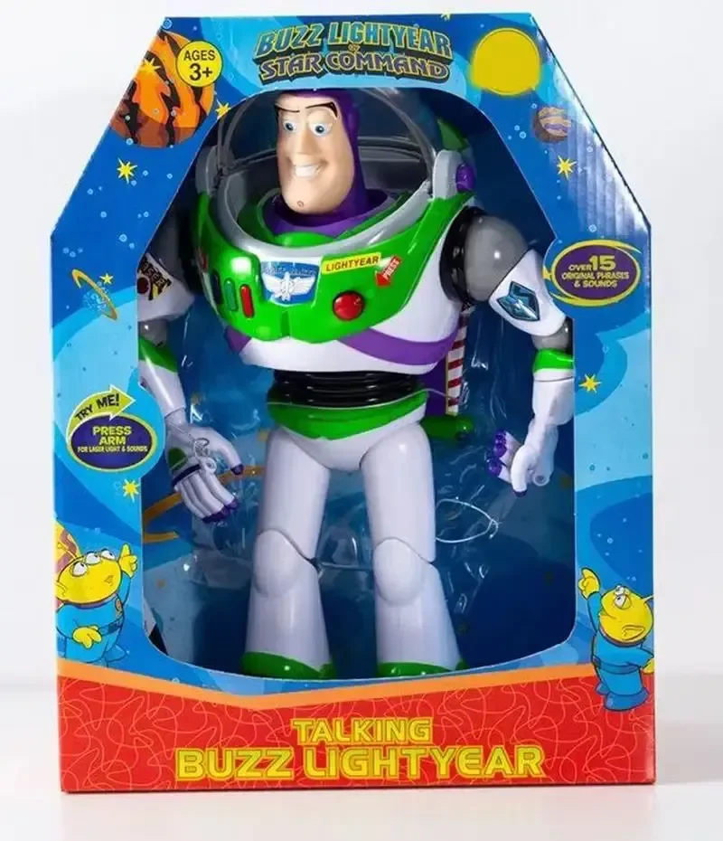 Hot Disney Toys Walk Story 4 Juguete Woody Buzz Lightyear Music/light With Wings Doll Action Figure Model Toy S03 Birthday Gifts