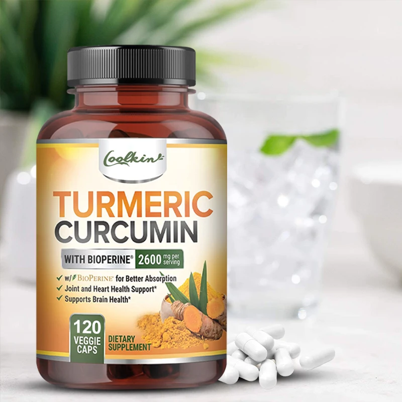 Turmeric Curcumin Highest Potency 95% 2600mg with BioPerine Black Pepper Extract