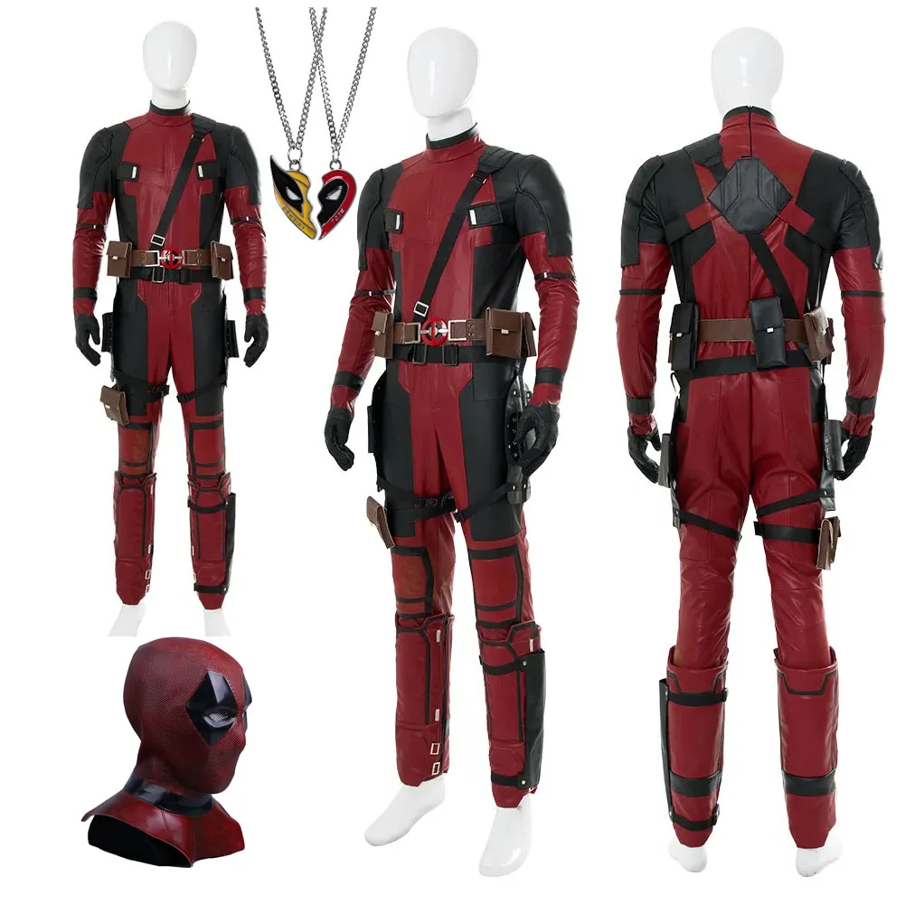 Disfraz de Cosplay de la muerte para hombre y niño adulto, máscara de Super villano de la muerte, traje de piscina Wade Wilson, 2018