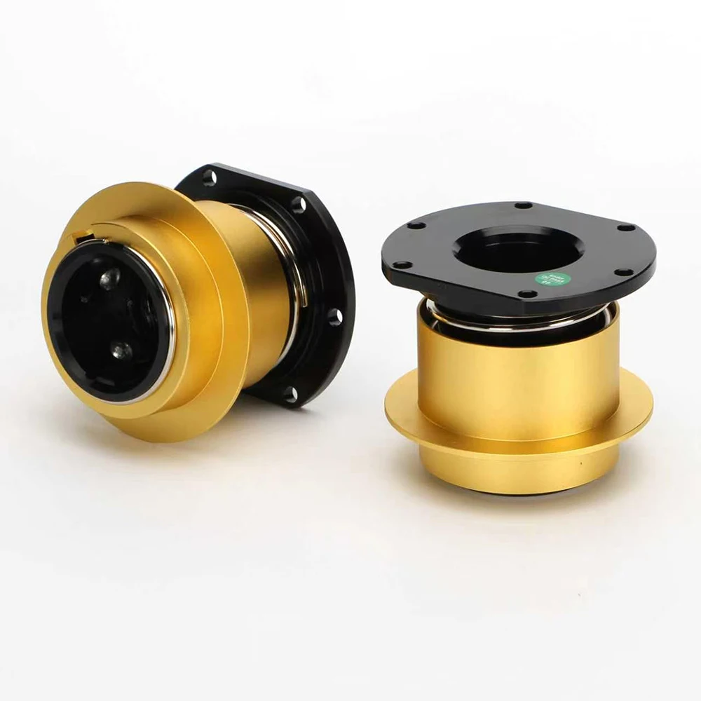 Golden QR1 racing simulator steering wheel metal quick release device suitable for FANATEC Base