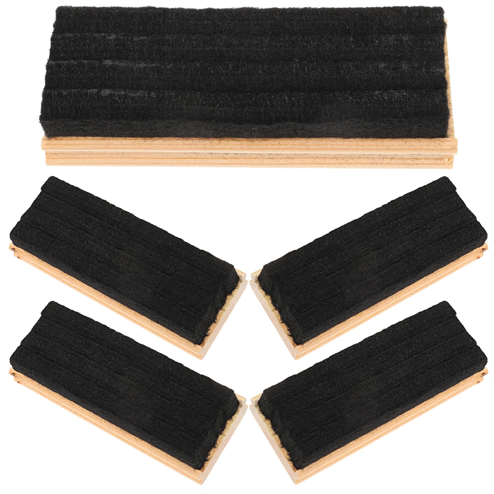 

5pcs Wool Felt Chalkboard Erasers Portable Classroom Supplies Mini Whiteboard Cleaner for Kids School Home