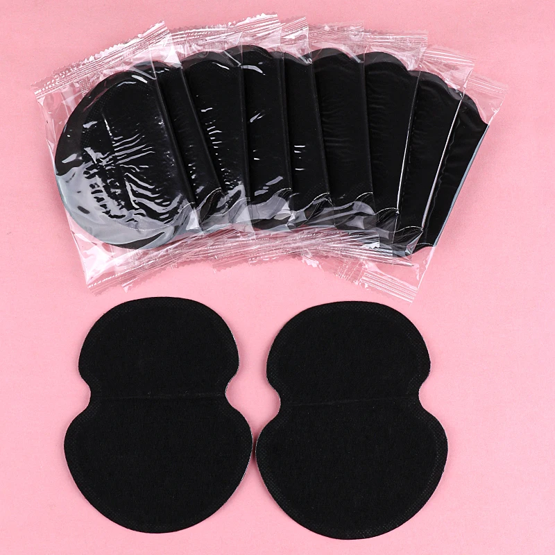 50/100Pcs Black Sweat Pads Disposable Armpit Antiperspirant Deodorant Stickers  non-woven fabric Adhesive Disposable Summer Pads