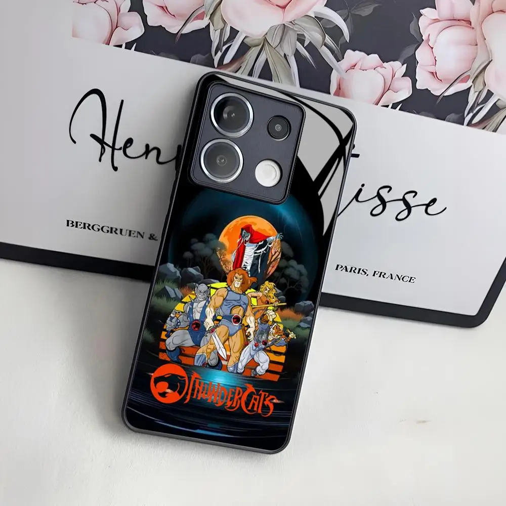 Coque de téléphone ThunderCats de dessin animé, étui en verre pour Xiaomi 15 14 13 12 Mi 11 X T Ultra Pro Lite 5G