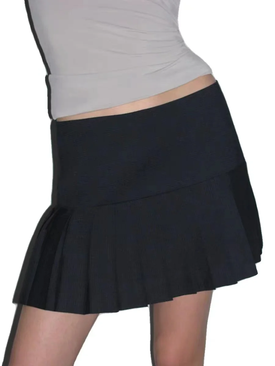 

Paloma WoolINS Pure Desire Low Waist Pleated f-length Skirt Women's Faion Spring 2025 A-Line Single-color Skirt