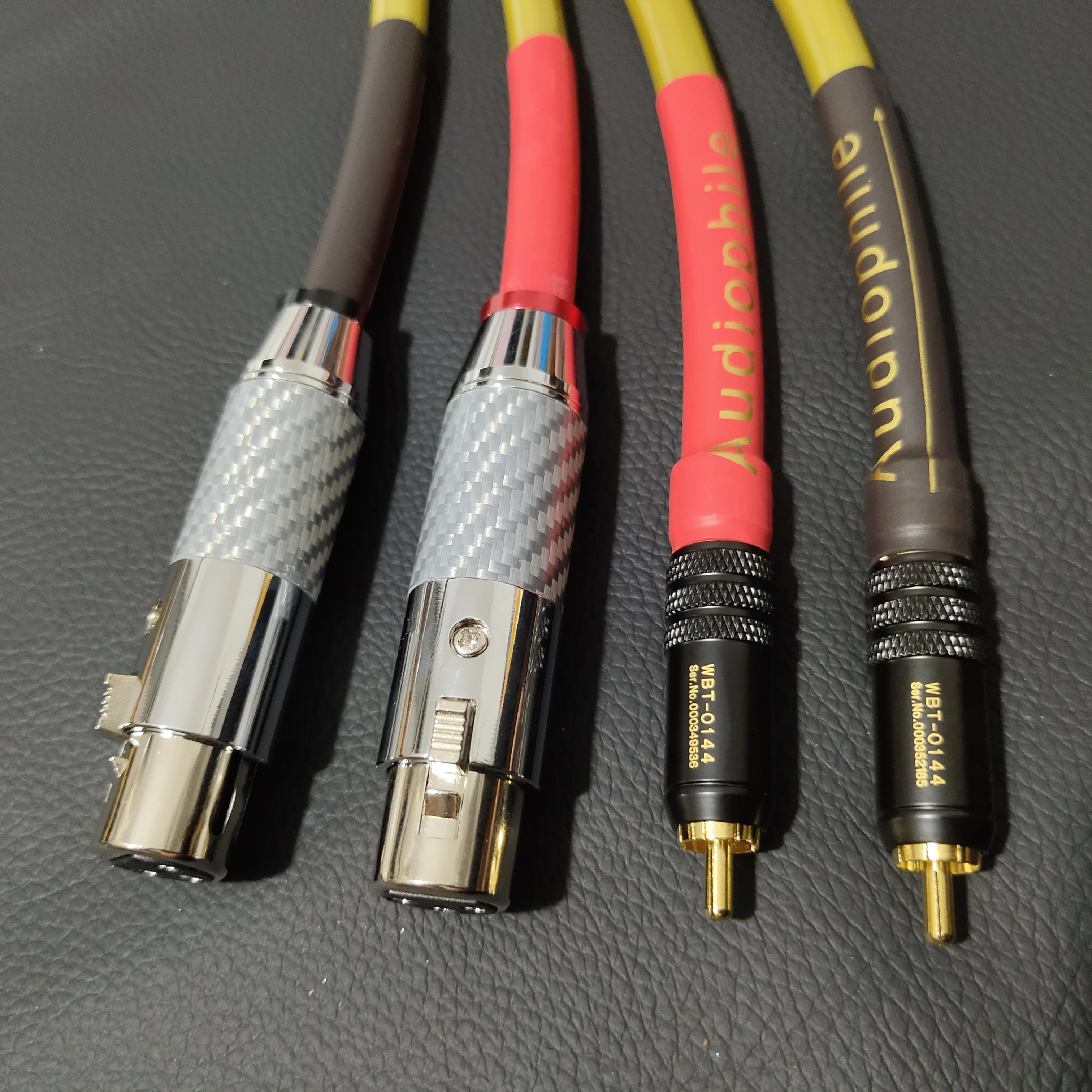 RCA to XLR male&female single-ended to balanced cable VDH Van Den Hul 102MK OCC plated sterling silver conductor HiFi Audio line