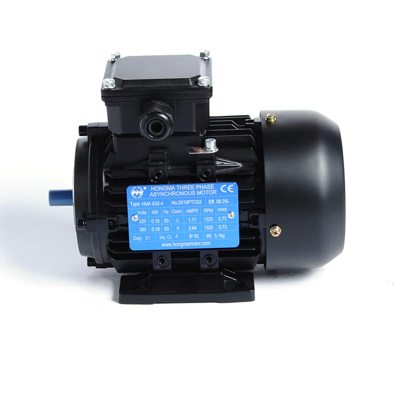 IE2 Standard Efficiency Asynchronous Squirrel Cage 3 Phase Ac Asynchronous Electric Motor for Industrial Use