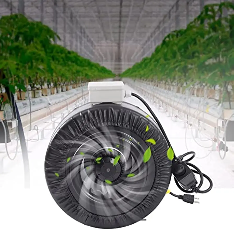 Air Inline Duct Fan 205W Remove Odor Ventilating Exhaust Fan 1150 m³/h 205W 8