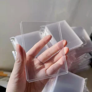 1-50Pcs 35PT Transparent Card Sleeve Clear Trading Card Holder Idol Photo Game Card Holders Cover