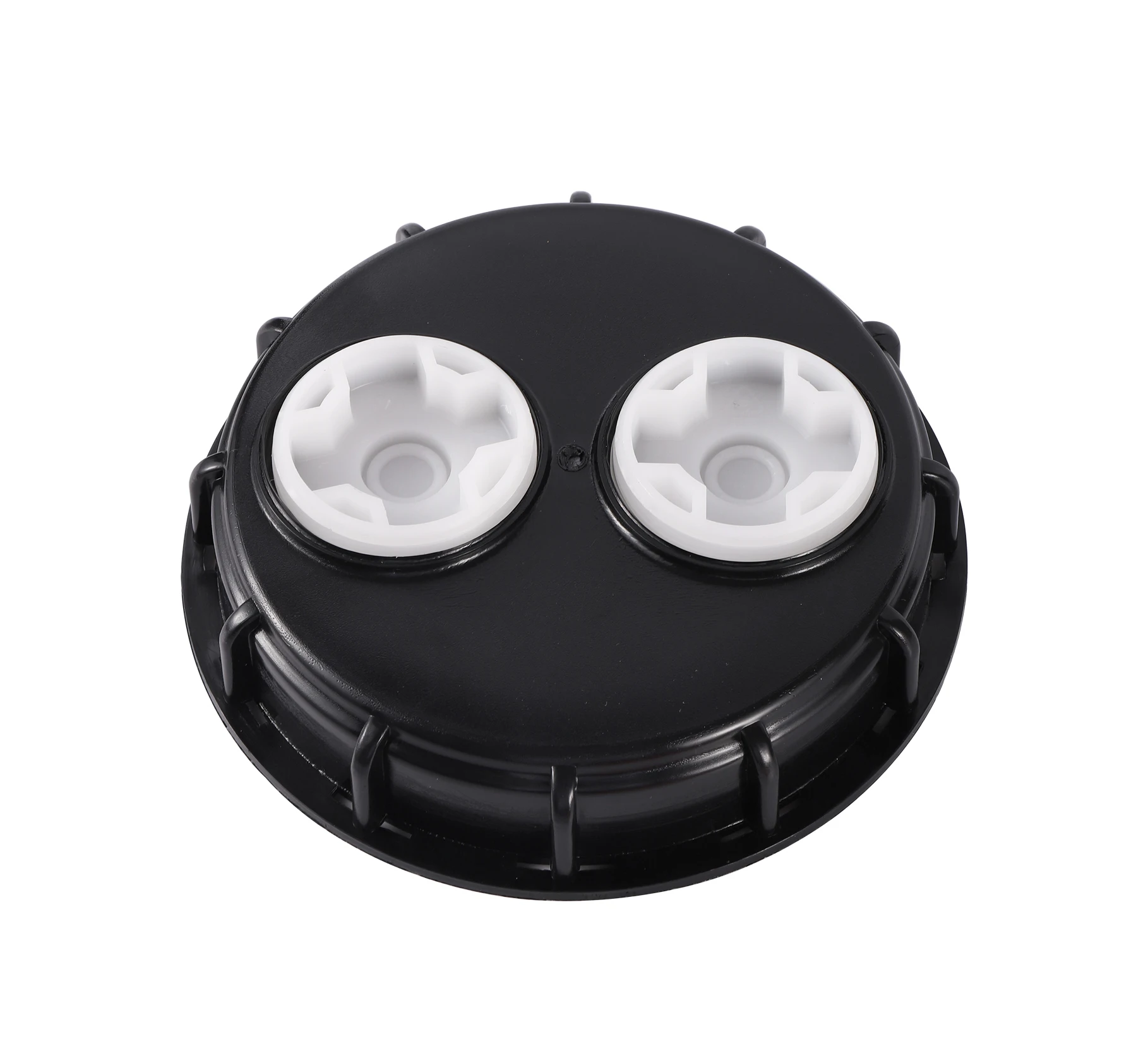 16.3Cm IBC Ton Barrel Cover Cap With Gasket With Venting Ton Barrel Plastic Cover Double Hole Tote Tank Lid Breath Cover Fitting