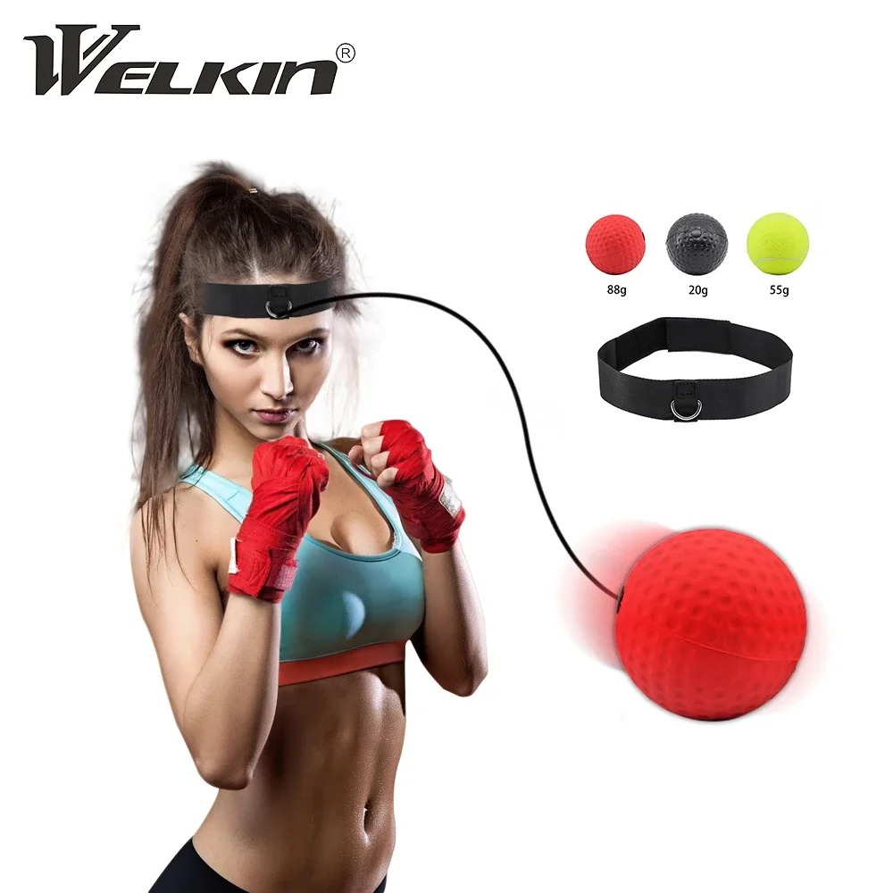 Boxing Reflex Ball Set 3 Difficulty Level Boxing Balls with Adjustable Headband for Punching Speed Reaction Agility Training