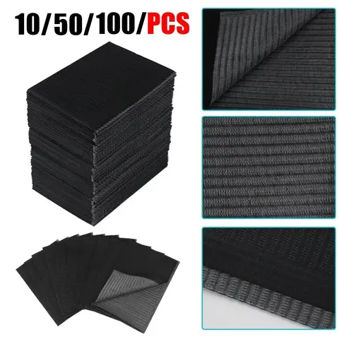 Tapis de nettoyage de tatouage jetable, nappes en papier imperméables, feuilles à Double couche, accessoires de tatouage, couverture de serviette, 10/50/100 pièces