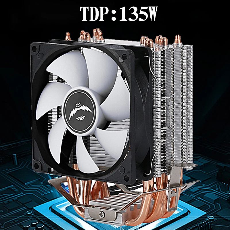 

QIUzAim Computer Cooling Fan 6 Heat Pipe CPU Processor Installing LGA775 115x 1200 1700 1366 AMD 2011 x79 x99 E5 i3 i5 i7 2066