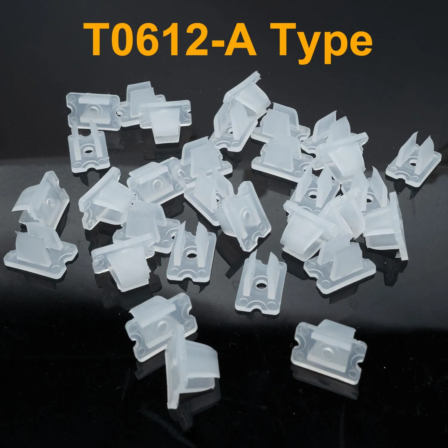 Neon Strip Clip 6x12mm / 8x16mm LED Fixing ABS Plastic Mounting Clips  5V 12V 24V Waterproof