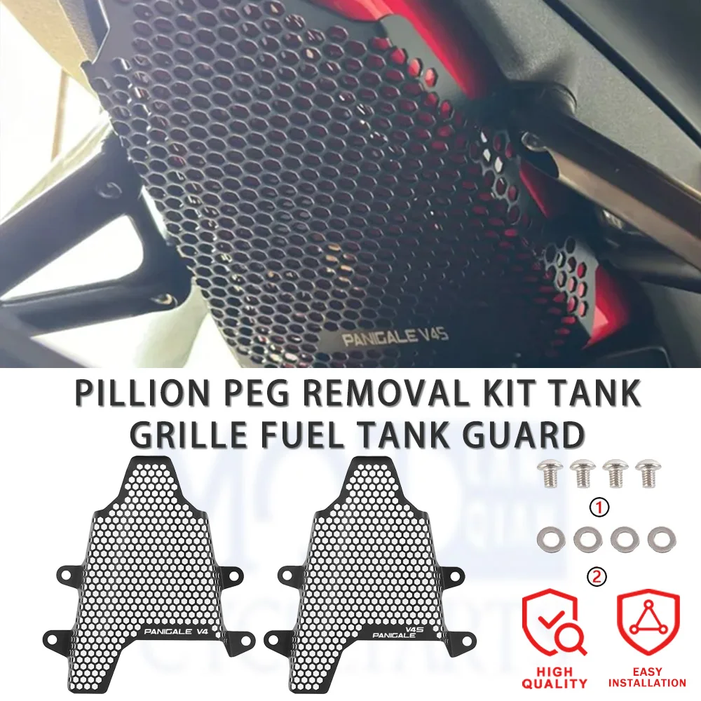 

Motorcycle Accessories Pillion Peg Removal Tank Fuel Guard For Ducati Panigale V4 S Corse/R/S/Speciale 2018 2019 2020 PANIGALEV4