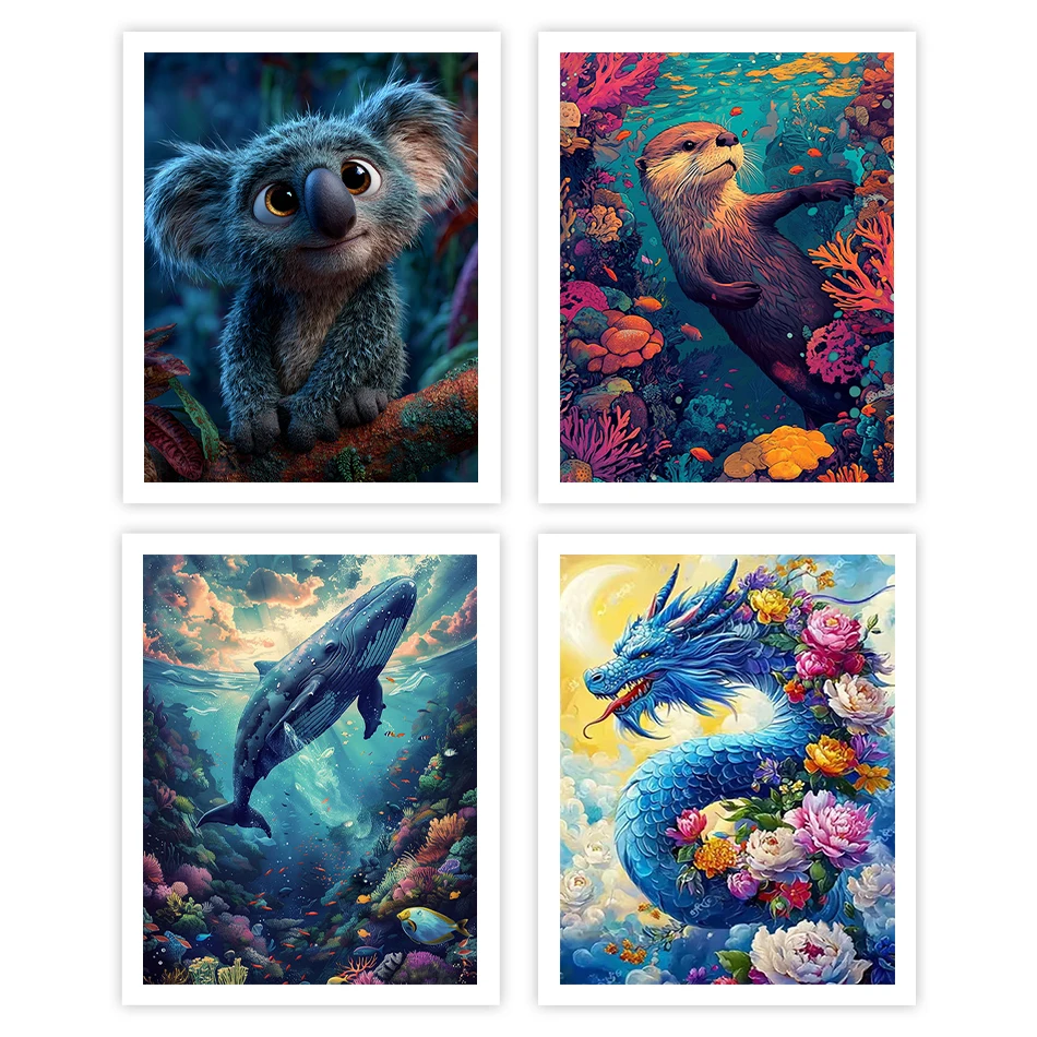 

GATYZTORY Painting By Number Adults Animals With Frame Drawing On Canvas Diy Crafts Paint Pictures By Numbers Canvas Wall Art
