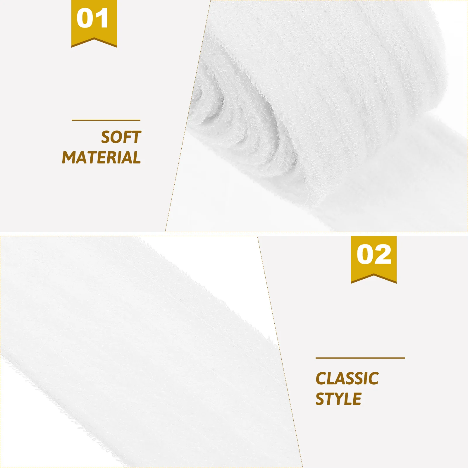 

2pcs White Belt Hotel Bathrobe Belt Replacement Medium Thick Towel Material Adjustable Strap for Robe Replacement Sleepwear Set