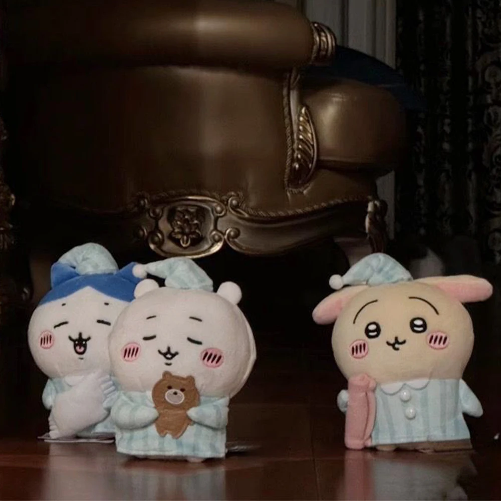 Kawaii Chikawas ชุดนอนตุ๊กตาของเล่น Hachiware Usagi พวงกุญแจอะนิเมะการ์ตูนจี้ตุ๊กตา Plush เครื่องประดับตกแต่งของขวัญหญิง