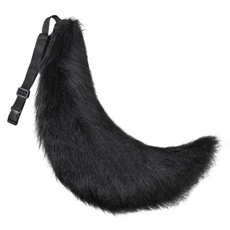 Adjustable Belt Fox Tail Kawaii Wolf Dog Tail Cosplay Accessories Party 70cm Furry Tail Cosplay Costume Props Girl Faux Fur Tail