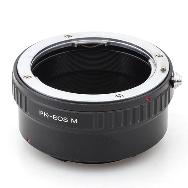 Adapter Ring for Pentax PK Lens to canon EOSM EF-M Mirrorless Camera Body eosm/m1/m2/m3/m5/m6/m10/m50/m100