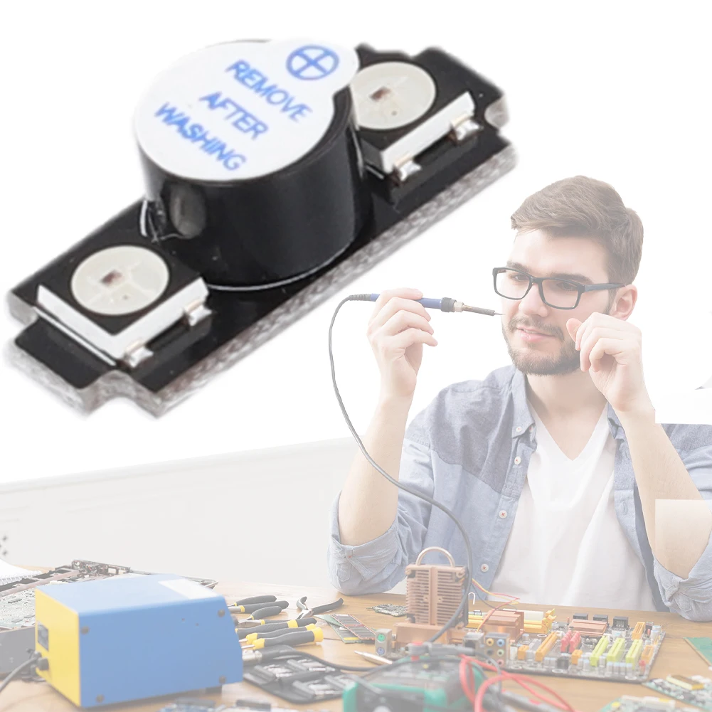 

WS2812 Active Alarm Buzzer Colorful RGB LED Speaker Buzzer 5V Buzzer Sounder for RC FPV Freestyle Drones Replacement DIY Parts