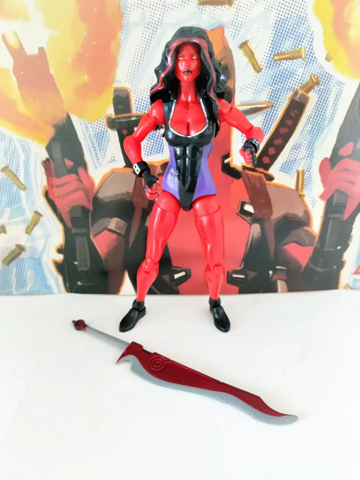Marvel Legends Superhéroe Hulkettes Rojo Hit Monkey Serie 6" Figura de acción Figura Muñeca de juguete