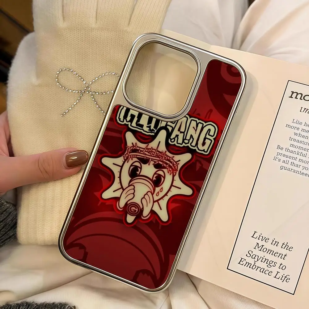 

G-Glo GangS Chief Keef Phone Case For iPhone 16 15 14 13 12 11 Pro Max Plus HD Magsafe Metal Frame Carbon Fiber Hard Shell